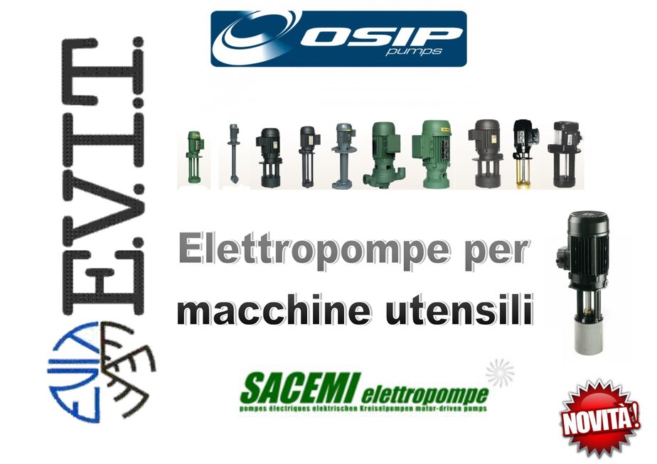 elettropompe raffreddamento  per macchine utensili